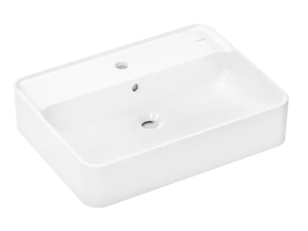 Hansgrohe Xuniva Q - Umyvadlo na desku, 60x45 cm, s přepadem, otvor pro baterii, bílá 60172450