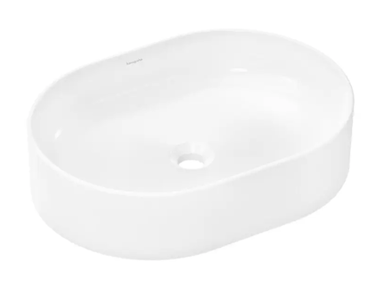 Hansgrohe Xuniva U - Umyvadlo na desku, 55x40 cm, bez přepadu, bílá 60166450