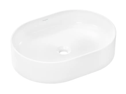 Hansgrohe Xuniva U - Umyvadlo na desku, 55x40 cm, bez přepadu, SmartClean, bílá 61073450