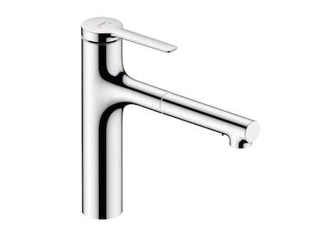 Hansgrohe Zesis M33 - Dřezová baterie 160, s výsuvnou sprškou, sBox lite, chrom 74804000
