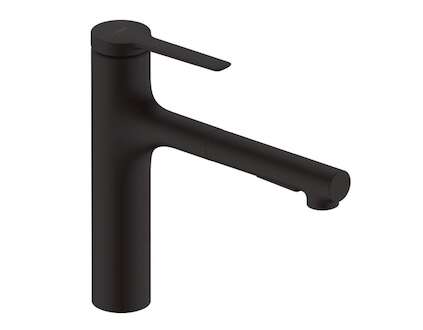 Hansgrohe Zesis M33 - Dřezová baterie s výsuvnou sprškou, matná černá 74822670