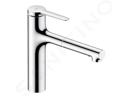 Hansgrohe Zesis M33 - Dřezová baterie s výsuvnou sprškou, sBox, chrom 74823000