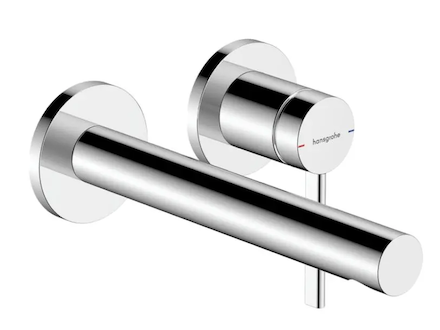 Hansgrohe Zesis S - Umyvadlová baterie pod omítku, s výpustí, 2-otvorová instalace, EcoSmart+, chrom 74750000