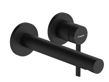 Hansgrohe Zesis S - Umyvadlová baterie pod omítku, s výpustí, 2-otvorová instalace, EcoSmart+, matná černá 74750670
