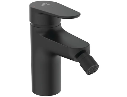 Ideal Standard ALU+ - Bidetová baterie s výpustí Click-Clack, BlueStart, hedvábná černá BE132XG