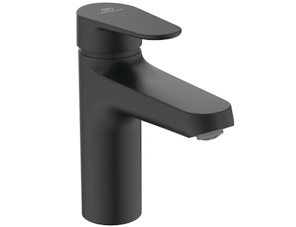 Ideal Standard ALU+ - Umyvadlová baterie s výpustí Click-Clack, BlueStart, hedvábná černá BE130XG