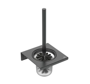 Ideal Standard ALU+ - WC štětka nástěnná s držákem, matné sklo/hedvábná černá BD593XG