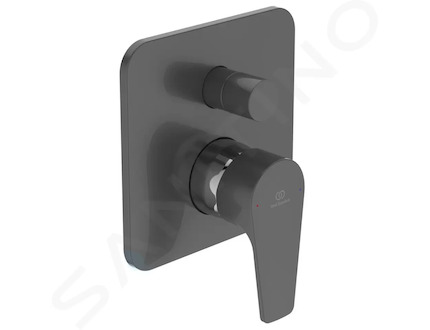 Ideal Standard Cerafine D - Baterie pod omítku s tělesem, pro 2 spotřebiče, chrom/šedá perla A7189U8