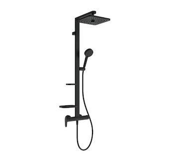 Ideal Standard Ceraflow ALU+ - Sprchový set s baterií, 26x26 cm, 2 proudy, hedvábná černá BE204XG