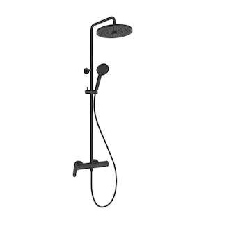Ideal Standard CeraFlow T25+ - Sprchový set s baterií, průměr 26 cm, 2 proudy, matná černá A8484XG