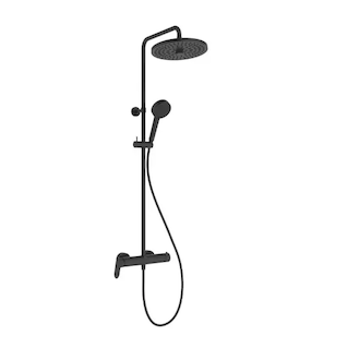 Ideal Standard CeraFlow T25+ - Sprchový set s baterií, průměr 26 cm, 2 proudy, matná černá A8484XG