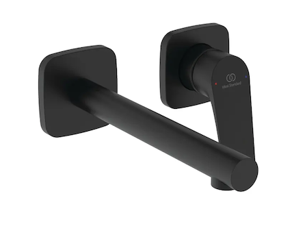 Ideal Standard Ceralife C - Umyvadlová baterie pod omítku, 2-otvorová instalace, hedvábná černá BE057XG