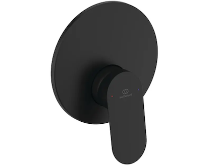 Ideal Standard Ceralife O - Sprchová baterie pod omítku, s tělesem, hedvábná černá BE022XG