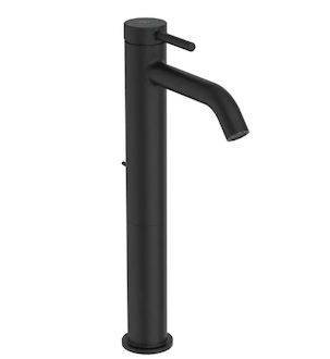 Ideal Standard Ceraline Nuovo - Umyvadlová baterie s výpustí, BlueStart, hedvábná černá BD763XG