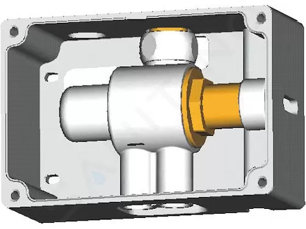 Ideal Standard CeraPlus - Termostatický připojovací box pro směšování teploty (univerzální použitelný se všemi sensorovými bater