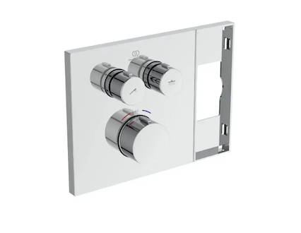 Ideal Standard Ceratherm Navigo Solos - Termostatická baterie pod omítku, pro 2 spotřebiče, chrom A7894AA