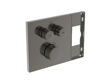 Ideal Standard Ceratherm Navigo Solos - Termostatická baterie pod omítku, pro 2 spotřebiče, Magnetic Grey A7894A5