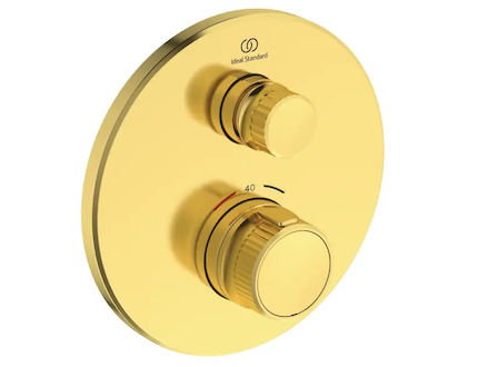 Ideal Standard CeraTherm Navigo - Termostatická sprchová baterie pod omítku, Brushed Gold A7295A2