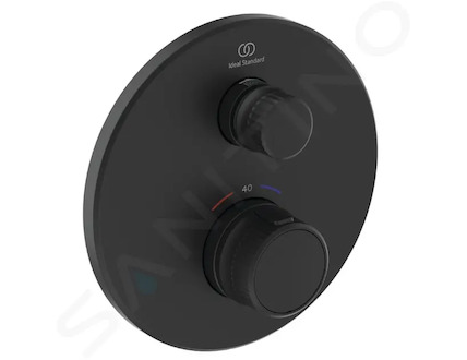 Ideal Standard CeraTherm Navigo - Termostatická sprchová baterie pod omítku, hedvábná černá A7295XG