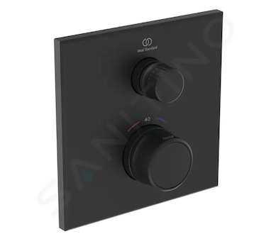 Ideal Standard CeraTherm Navigo - Termostatická sprchová baterie pod omítku, hedvábná černá A7301XG