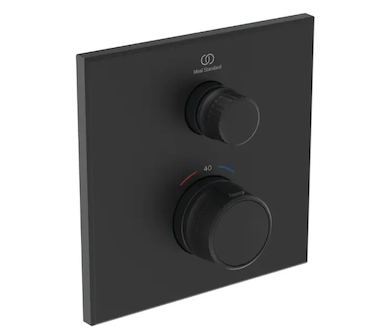 Ideal Standard CeraTherm Navigo - Termostatická sprchová baterie pod omítku, hedvábná černá A7301XG