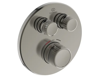 Ideal Standard CeraTherm Navigo - Termostatická sprchová baterie pod omítku pro 2 spotřebiče, Silver Storm A7296GN