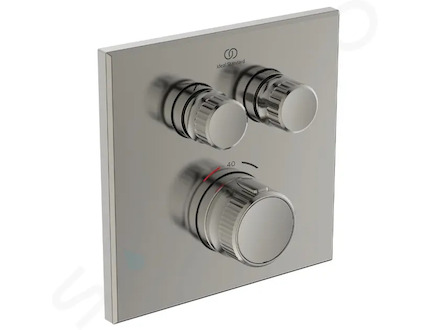 Ideal Standard CeraTherm Navigo - Termostatická sprchová baterie pod omítku pro 2 spotřebiče, Silver Storm A7302GN