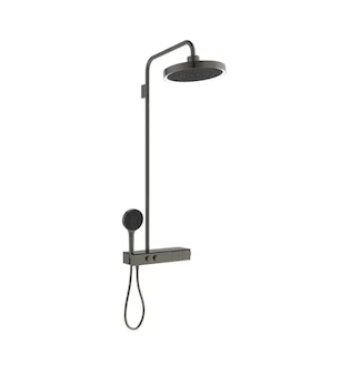 Ideal Standard Ceratherm Solos - Sprchový set s termostatem, průměr 33 cm, 3 proudy, s LED osvětlením, Magnetic Grey A7883A5