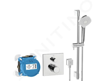 Ideal Standard CeraTherm - Sprchový set s termostatem pod omítku, s tělesem, 3 proudy, chrom A7599AA