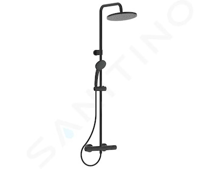 Ideal Standard CeraTherm - Sprchový set T25 s termostatem, 20 cm, 1 proud, černá A7546XG