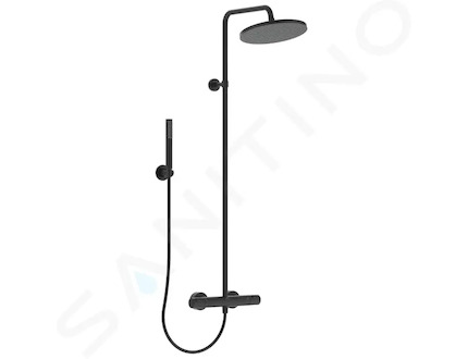 Ideal Standard CeraTherm - Sprchový set T25 s termostatem, 30 cm, 1 proud, černá BC748XG