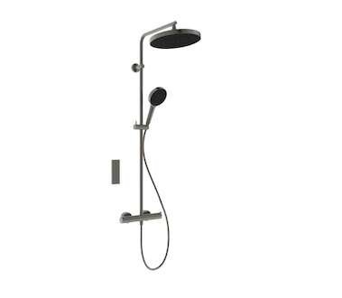 Ideal Standard Ceratherm T125+ - Sprchový set s termostatem, průměr 30 cm, 3 proudy, magnetic grey A7689A5