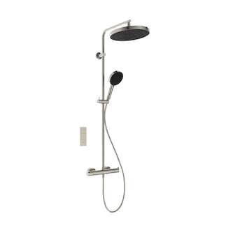 Ideal Standard Ceratherm T125+ - Sprchový set s termostatem, průměr 30 cm, 3 proudy, Silver Storm A7689GN