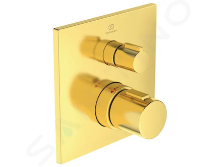 Ideal Standard CeraTherm - Termostatická sprchová baterie pod omítku, Brushed Gold A6956A2