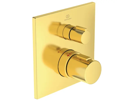 Ideal Standard CeraTherm - Termostatická sprchová baterie pod omítku, Brushed Gold A6956A2