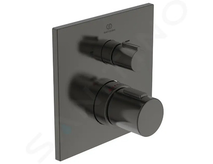 Ideal Standard CeraTherm - Termostatická vanová baterie pod omítku, Magnetic Grey A7522A5