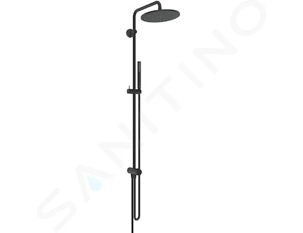 Ideal Standard Ceratwist T25 - Sprchový set bez baterie, průměr 25 cm, hedvábná černá BE206XG