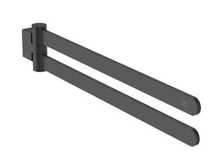 Ideal Standard Conca - Držák ručníků, délka 45 cm, hedvábná černá T5396XG