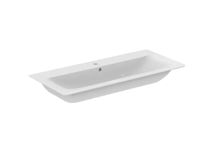 Ideal Standard Connect Air - Nábytkové umyvadlo 104x46x16 cm, s přepadem, otvor pro baterii, bílá E027401