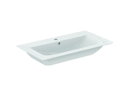 Ideal Standard Connect Air - Umyvadlo nábytkové 84x46x17 cm, s přepadem, otvor pro baterii, s Ideal Plus, bílá E0279MA