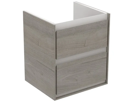 Ideal Standard Connect Air - Umyvadlová skříňka 43x40x52 cm, šedý dub/matný bílý lak E1608PS