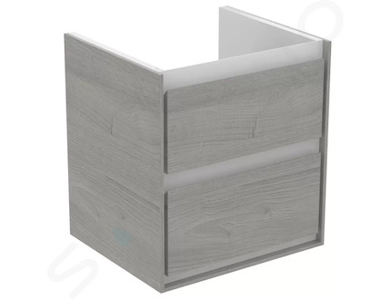 Ideal Standard Connect Air - Umyvadlová skříňka 48x41x52 cm, šedý dub/matný bílý lak E1607PS