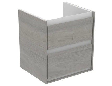 Ideal Standard Connect Air - Umyvadlová skříňka 48x41x52 cm, šedý dub/matný bílý lak E1607PS