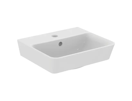 Ideal Standard Connect Air - Umývátko Cube, 40x35x16 cm, s přepadem, otvor pro baterii, s Ideal Plus, bílá E0307MA