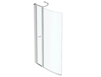 Ideal Standard Connect Air - Vanová zástěna 89x142 cm, stříbrná/čiré sklo E1137EO