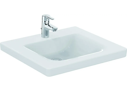 Ideal Standard Connect Freedom - Umyvadlo 60x56 cm, 1 otvor baterii, bez přepadu, bílá E548501