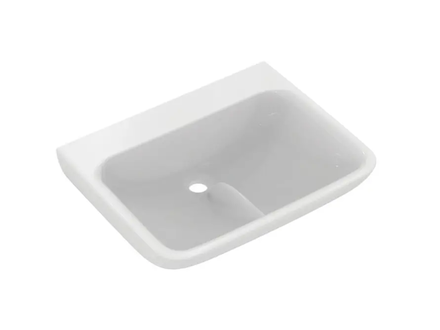 Ideal Standard Contour 21+ - Umyvadlo 60x48 cm, bez přepadu, bez otvoru pro baterii, SmartGuard+, bílá E1726HY