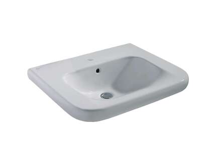 Ideal Standard Contour 21 - Umyvadlo bezbariérové, 60x18x56 cm, s přepadem, otvor pro baterii, bílá S238901