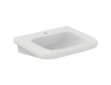 Ideal Standard Contour 21+ - Umyvadlo bezbariérové 65x56 cm, bez přepadu, otvor pro baterii, SmartGuard+, bílá E3621HY