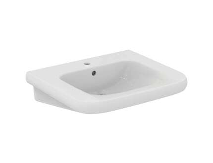 Ideal Standard Contour 21+ - Umyvadlo bezbariérové 65x56 cm, s přepadem, otvor pro baterii, SmartGuard+, bílá E3622HY